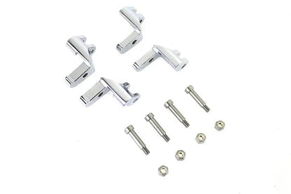 V-Twin Driver Footboard Relocator Kit Chrome for Harley Davidson FLHR and FLHRC Models by V-Twin