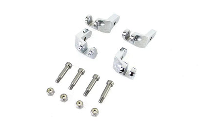 V-Twin Driver Footboard Relocator Kit Chrome for Harley Davidson FLHR and FLHRC Models by V-Twin