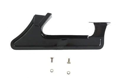 Wyatt Gatling Rear Belt Guard Lower for Harley Davidson FXR Models with 70-Tooth Pulley - Black Finish by Wyatt Gatling