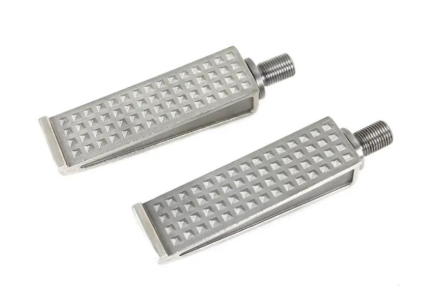 V-Twin Anderson Footpeg Set Stainless Steel with 1/2 x 20 Stud for Harley Davidson and Custom Motorcycles by V-Twin