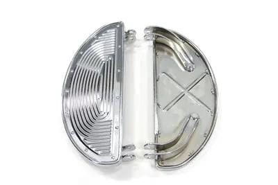 V-Twin Replica Driver Footboard Set with Inserts for Harley Davidson FL Models by V-Twin