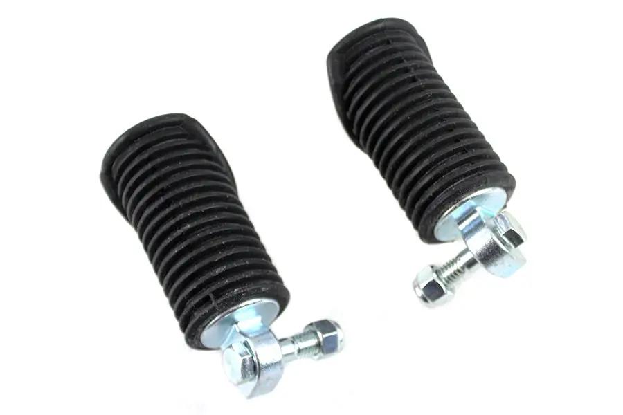 V-Twin FXR Driver Footpeg Set Zinc Plated for Harley Davidson FXR Models by V-Twin