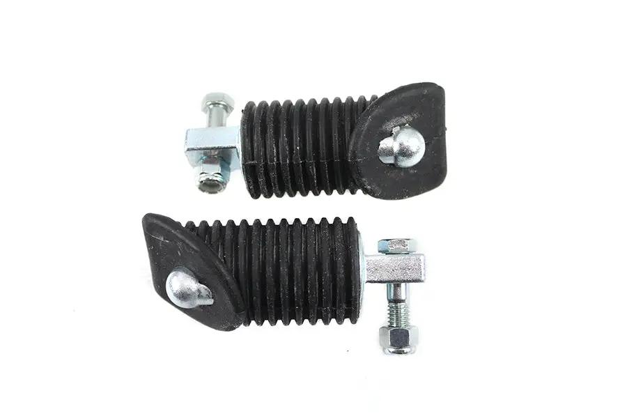 V-Twin FXR Driver Footpeg Set Zinc Plated for Harley Davidson FXR Models by V-Twin