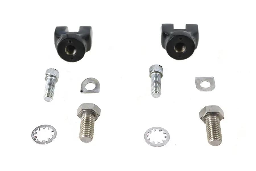 V-Twin Mini Footpeg Clevis Set in Black, 1/2 inch x 13 inches by V-Twin