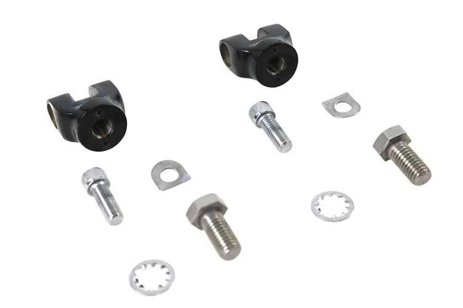 V-Twin Mini Footpeg Clevis Set in Black, 1/2 inch x 13 inches by V-Twin