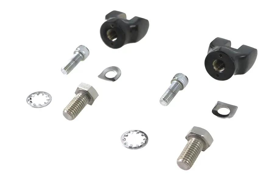 V-Twin Mini Footpeg Clevis Set in Black, 1/2 inch x 13 inches by V-Twin