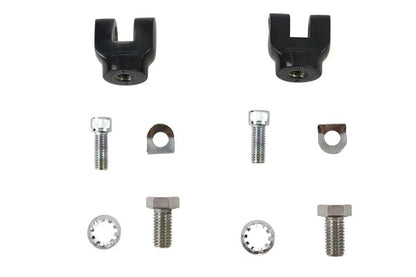 V-Twin Mini Footpeg Clevis Set in Black, 1/2 inch x 13 inches by V-Twin
