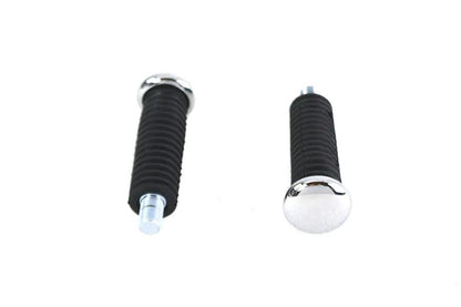 V-Twin Stud Mount Rubber Footpeg Set for Motorcycle Comfort and Style by V-Twin
