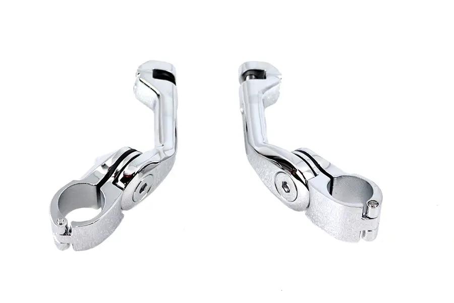 V-Twin Adjustable Long Footpeg Mount Kit Chrome (Part No. 77433A) by V-Twin