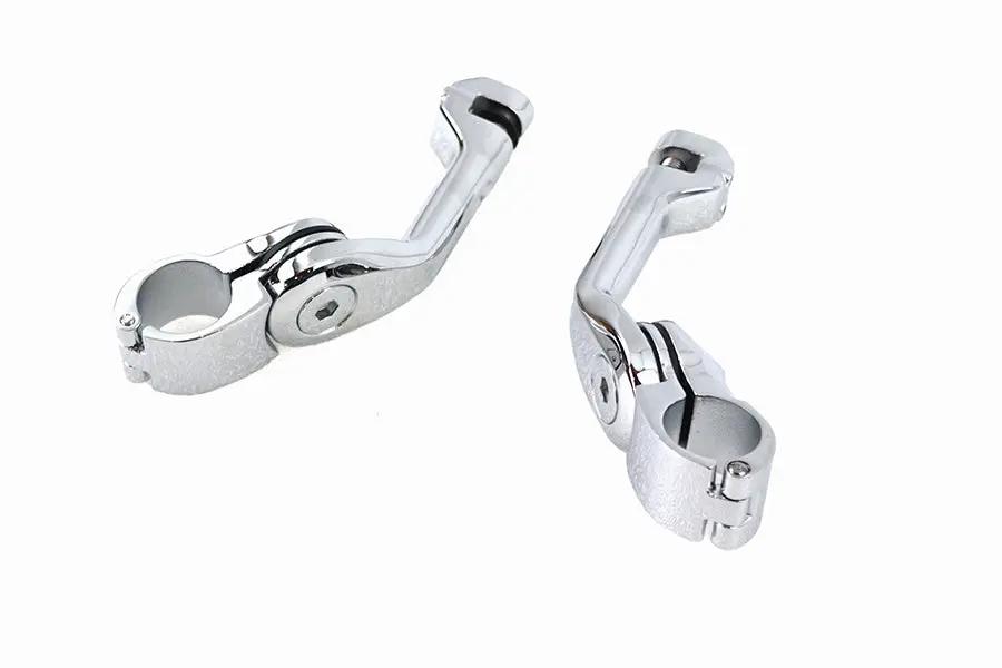 V-Twin Adjustable Long Footpeg Mount Kit Chrome (Part No. 77433A) by V-Twin