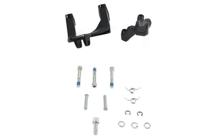 OE Footpeg Conversion Mount Set for Harley Davidson FLT Models - Right and Left Brackets with Standard Male Mount Compatibility by OE