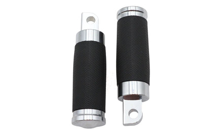 V-Twin Caliber Footpeg Set Chrome – Male Mount Motorcycle Footpegs by V-Twin