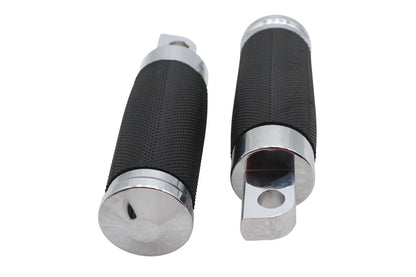V-Twin Caliber Footpeg Set Chrome – Male Mount Motorcycle Footpegs by V-Twin