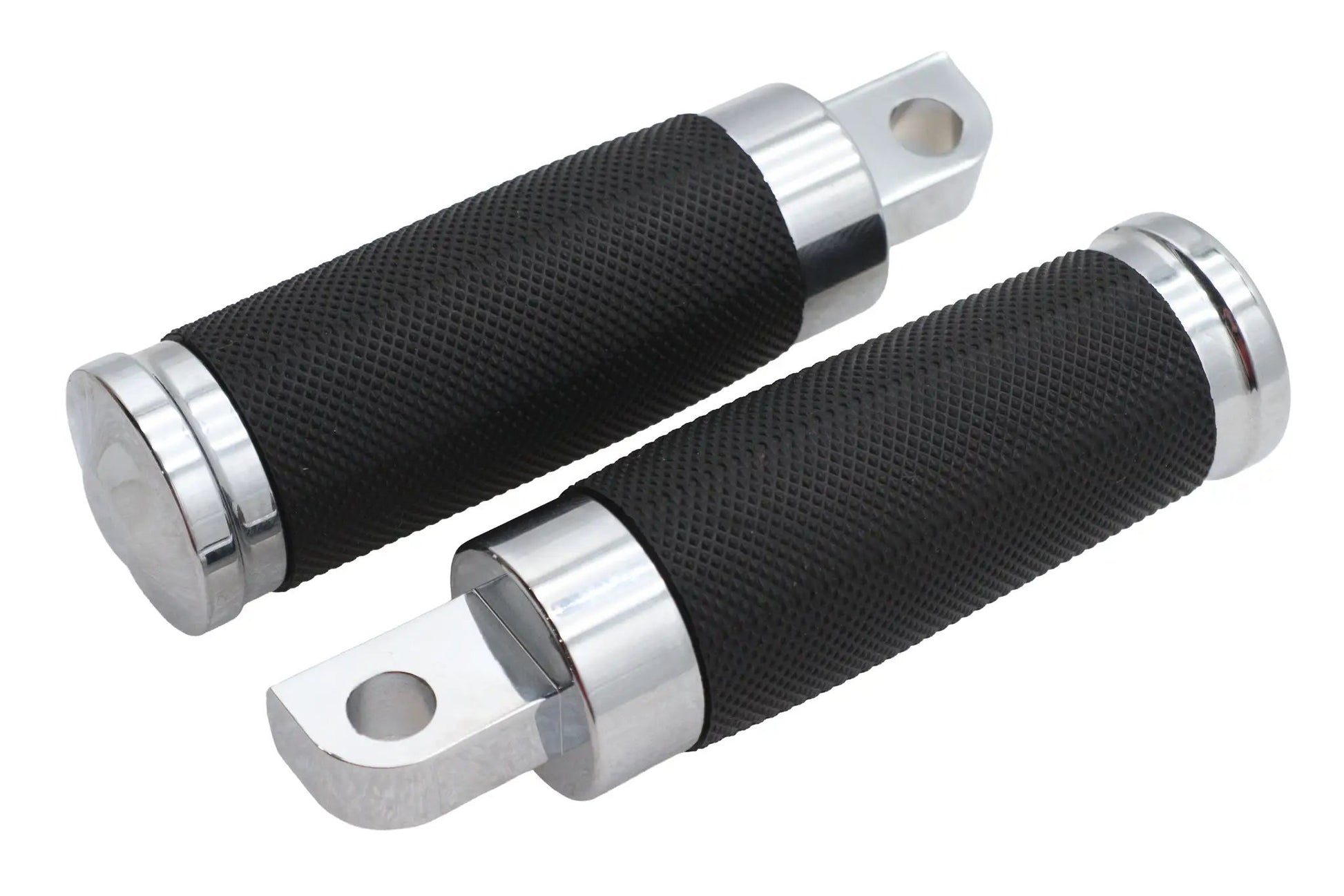 V-Twin Caliber Footpeg Set Chrome – Male Mount Motorcycle Footpegs by V-Twin