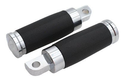 V-Twin Caliber Footpeg Set Chrome – Male Mount Motorcycle Footpegs by V-Twin