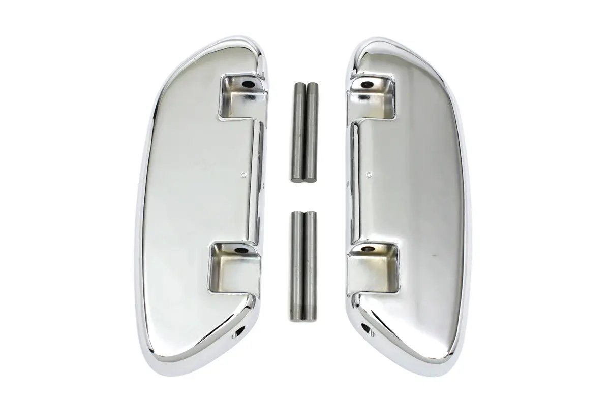 Wyatt Gatling Passenger Footboard Set Chrome for Harley Davidson FLT by Wyatt Gatling