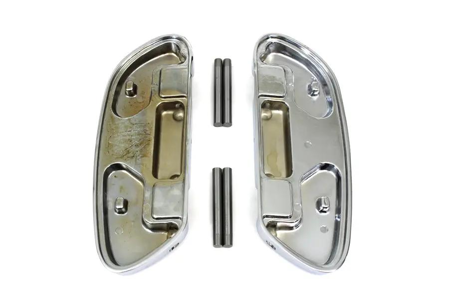 Wyatt Gatling Passenger Footboard Set Chrome for Harley Davidson FLT by Wyatt Gatling