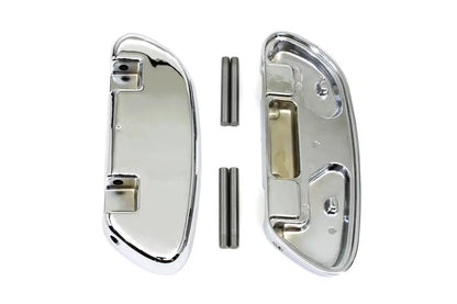 Wyatt Gatling Passenger Footboard Set Chrome for Harley Davidson FLT by Wyatt Gatling