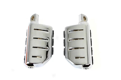 Wyatt Gatling Chrome Double Wide Lions Paw Footpeg Set - Fits Harley Davidson Softail Models by Wyatt Gatling