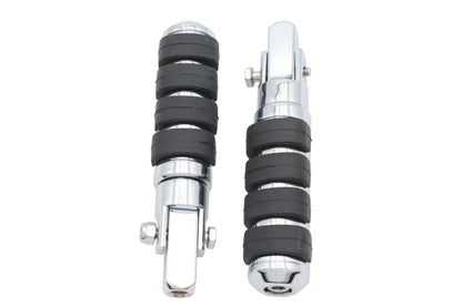 Ultima Cat Paw Footpeg Set with 3/8 Inch Stud Mount - Chrome Plated Anti-Vibe Footpegs by Ultima