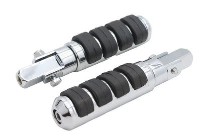 Ultima Cat Paw Footpeg Set with 3/8 Inch Stud Mount - Chrome Plated Anti-Vibe Footpegs by Ultima