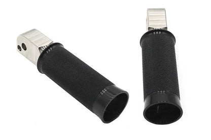 V-Twin M8 Speedster Passenger Footpeg Set Black for Harley Davidson Models by V-Twin