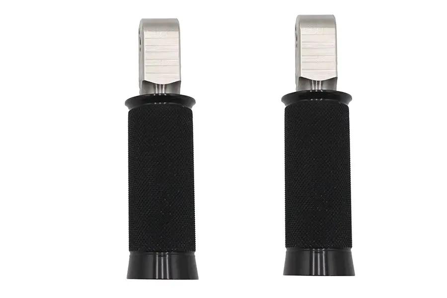 V-Twin M8 Speedster Passenger Footpeg Set Black for Harley Davidson Models by V-Twin