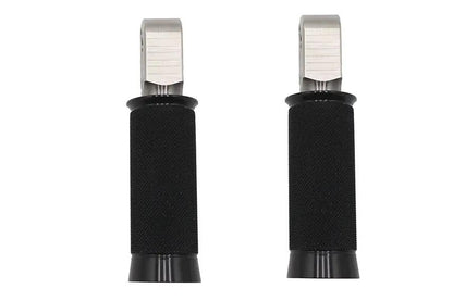 V-Twin M8 Speedster Passenger Footpeg Set Black for Harley Davidson Models by V-Twin