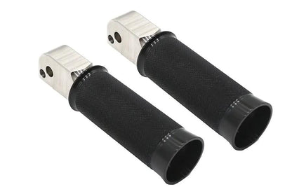 V-Twin M8 Speedster Passenger Footpeg Set Black for Harley Davidson Models by V-Twin