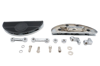 Ultima 123-18 Chrome D-Shaped Anti-Vibration Driver Footboard Set