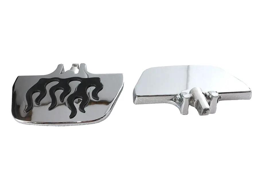 Wyatt Gatling Factory Sample Passenger Mini Footboard Set with Flame Design by Wyatt Gatling