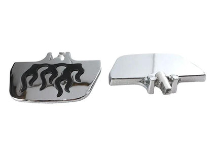 Wyatt Gatling Factory Sample Passenger Mini Footboard Set with Flame Design by Wyatt Gatling
