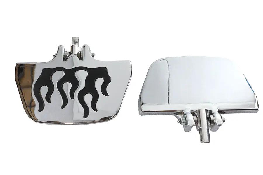 Wyatt Gatling Factory Sample Passenger Mini Footboard Set with Flame Design by Wyatt Gatling