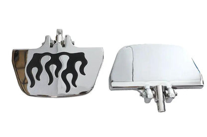 Wyatt Gatling Factory Sample Passenger Mini Footboard Set with Flame Design by Wyatt Gatling