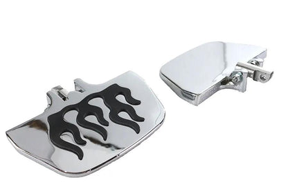 Wyatt Gatling Factory Sample Passenger Mini Footboard Set with Flame Design by Wyatt Gatling