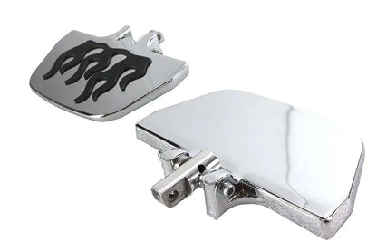Wyatt Gatling Factory Sample Passenger Mini Footboard Set with Flame Design by Wyatt Gatling