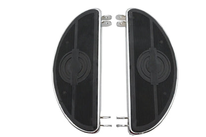 V-Twin Oval Footboard Set for Harley Davidson FL Models - 27-2420 by V-Twin