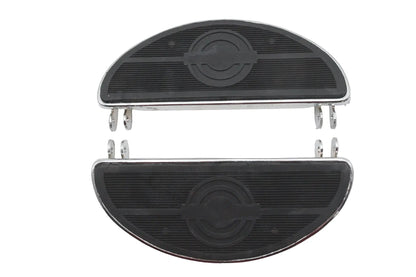V-Twin Oval Footboard Set for Harley Davidson FL Models - 27-2420 by V-Twin