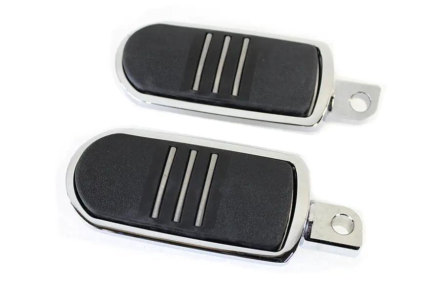 Wyatt Gatling Chrome Small Streamliner Style Footpeg Set for Harley Davidson FX Models by Wyatt Gatling