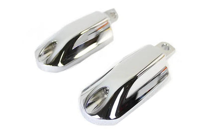 Wyatt Gatling Chrome Small Streamliner Style Footpeg Set for Harley Davidson FX Models by Wyatt Gatling