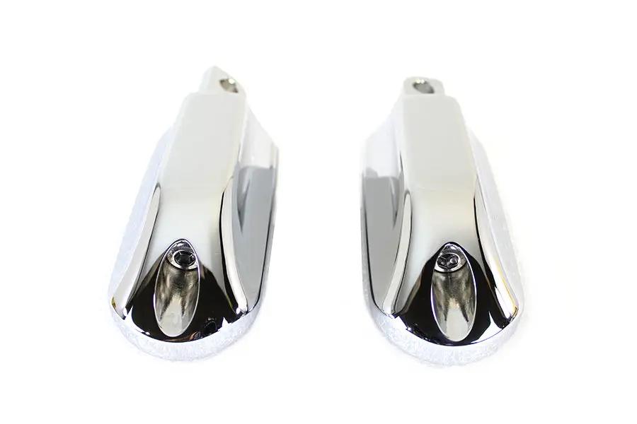 Wyatt Gatling Chrome Small Streamliner Style Footpeg Set for Harley Davidson FX Models by Wyatt Gatling