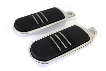 Wyatt Gatling Chrome Small Streamliner Style Footpeg Set for Harley Davidson FX Models by Wyatt Gatling
