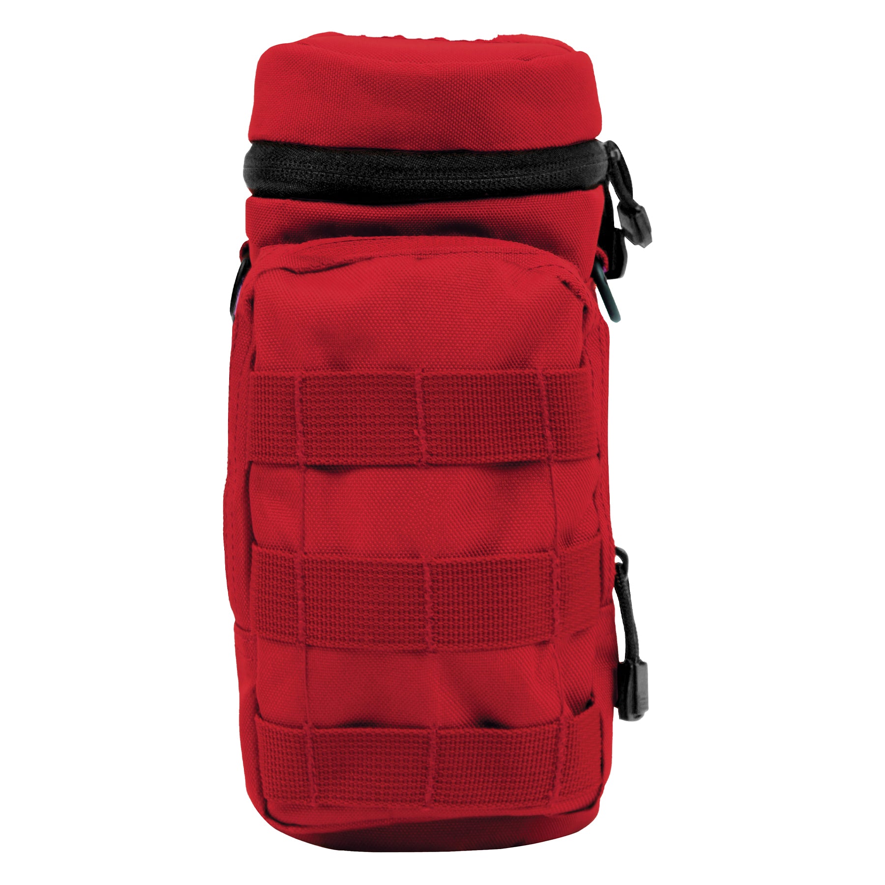 Rothco MOLLE Compatible Water Bottle Pouch in Red - Durable Polyester Outdoor Hydration Accessory