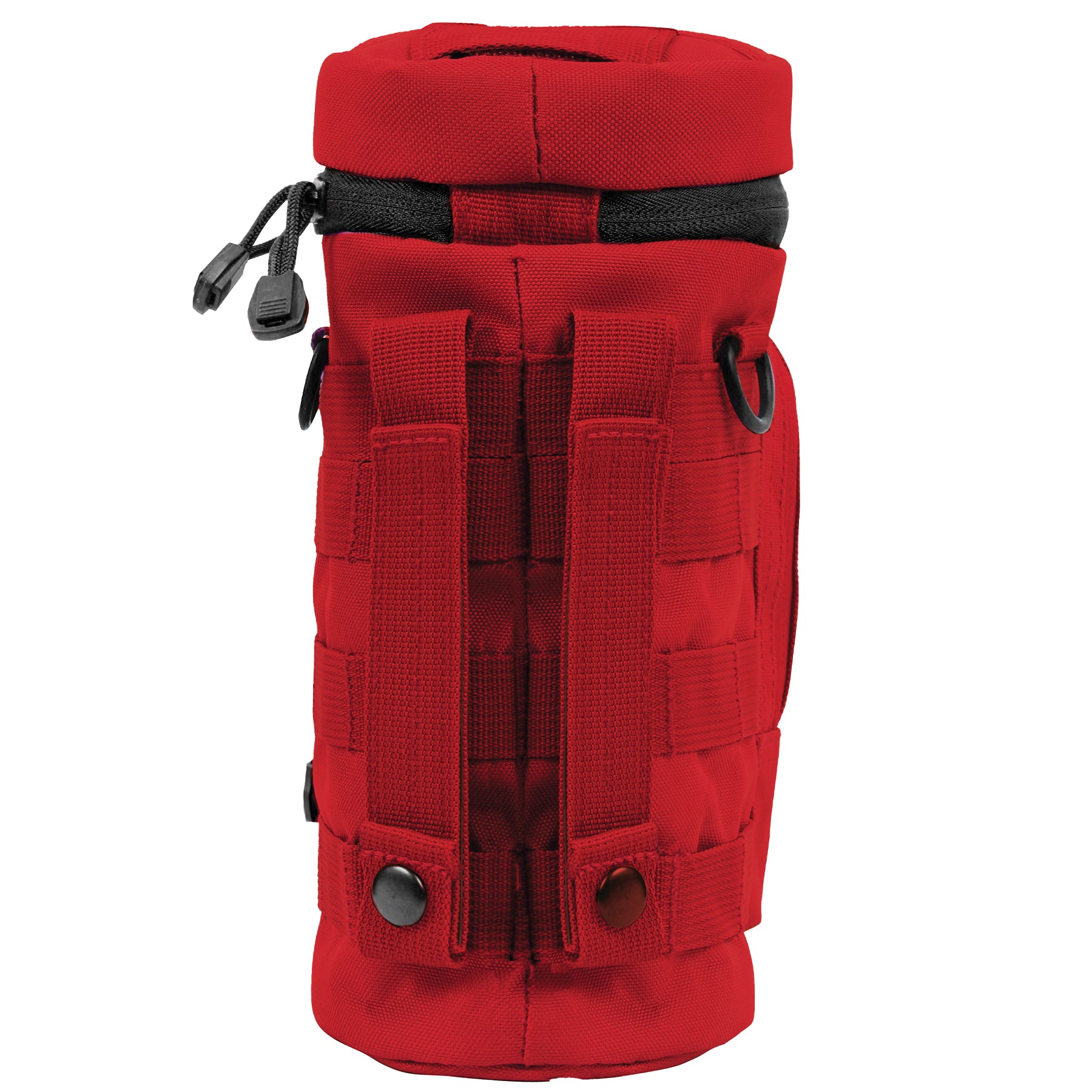 Rothco MOLLE Compatible Water Bottle Pouch in Red - Durable Polyester Outdoor Hydration Accessory