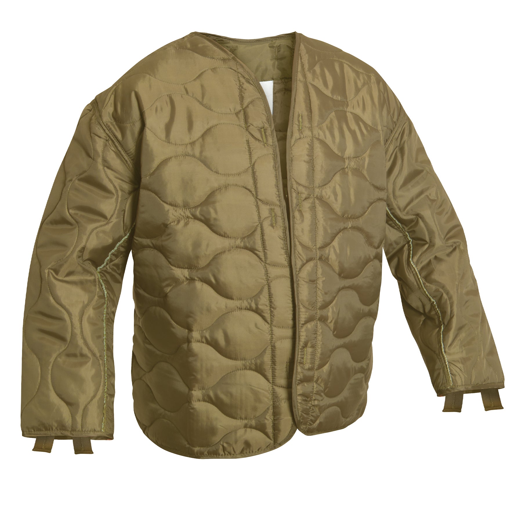Rothco M-65 Field Jacket Liner Coyote Brown Size Large – Lightweight Insulated Military Layer