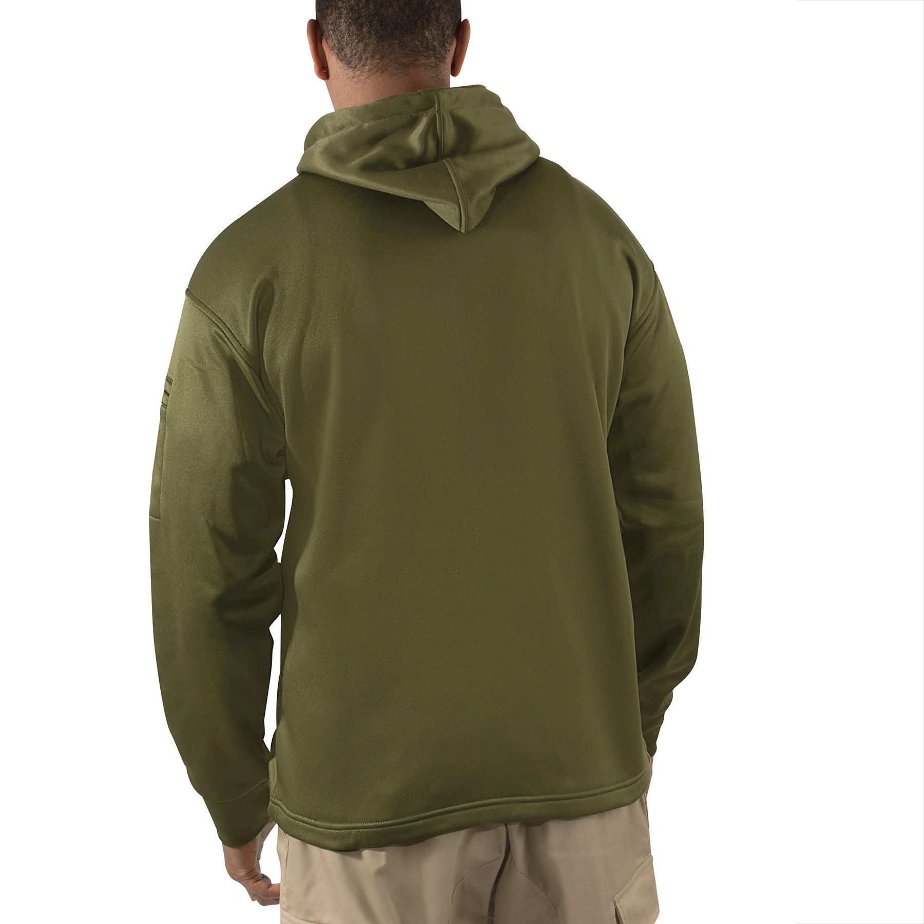 Rothco US Flag and USMC Eagle Globe Anchor Concealed Carry Hoodie 2XL Olive Drab