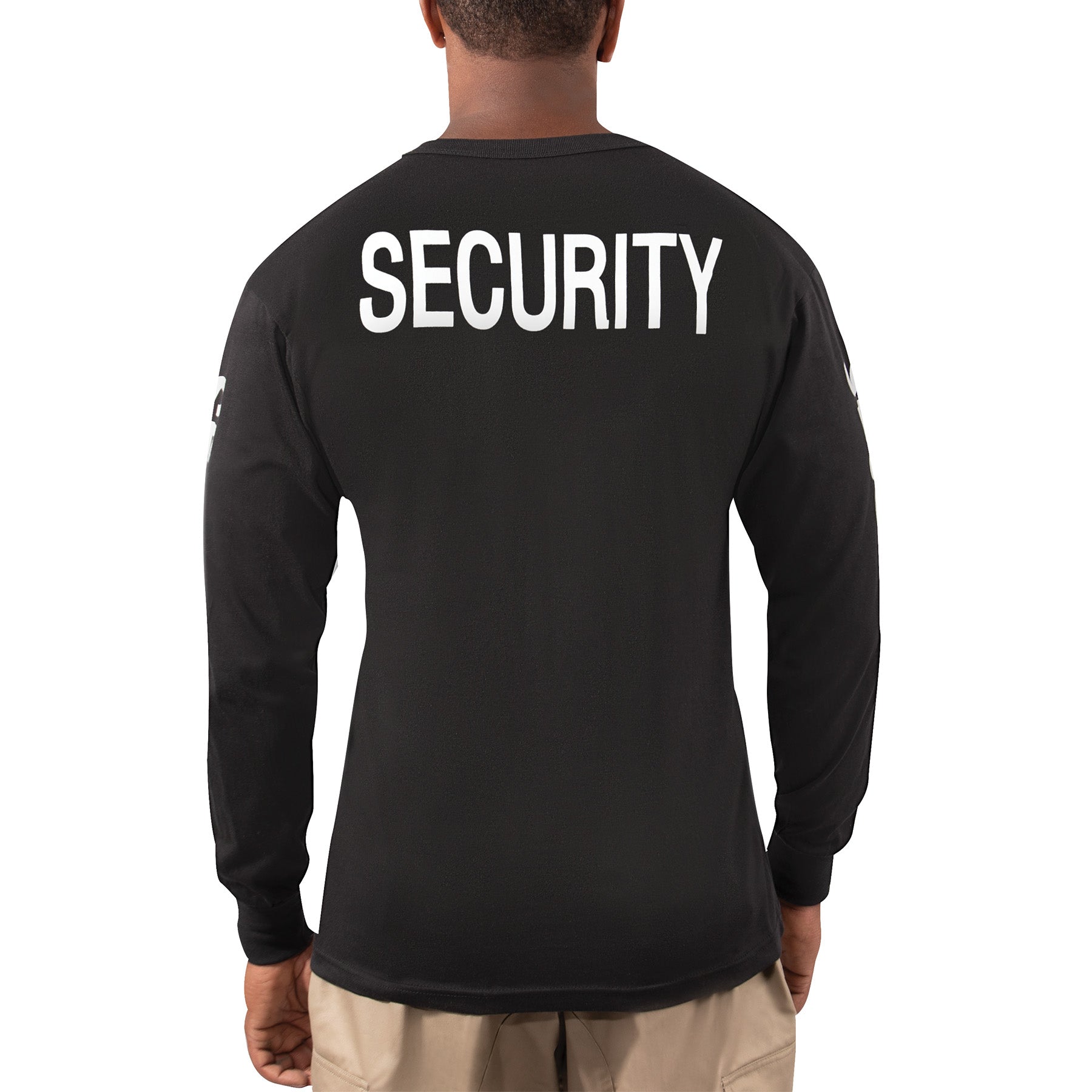 Rothco Long Sleeve Two-Sided Security T-Shirt Size 2XL - Breathable Poly Cotton Work Shirt