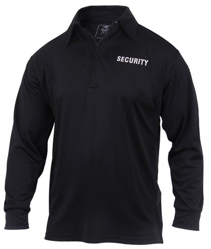 Rothco Moisture Wicking Long Sleeve Security Polo Size XL - Durable, Breathable Uniform Shirt