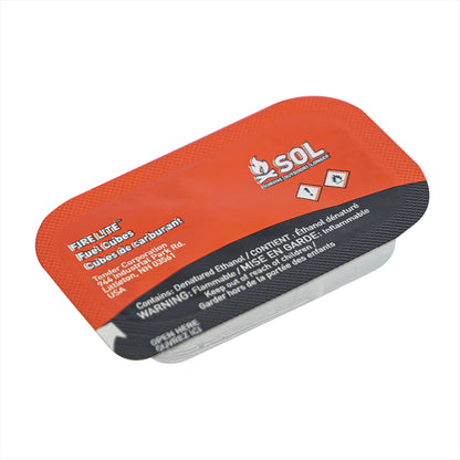 S.O.L. All-Weather Fire Cubes – 12 Pack | Emergency Fire Starter for Cold Weather Survival