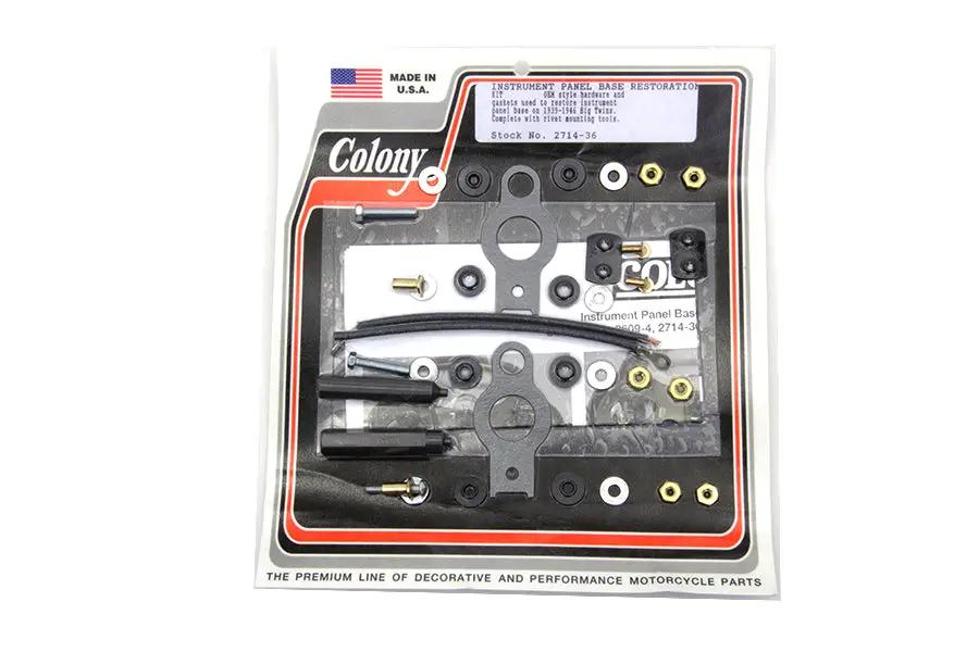 Colony Instrument Panel Base Restoration Kit for Harley Davidson (1939-1946 EL & FL, U Models) by Colony